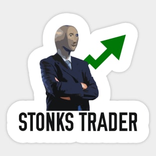 Stonks Trader Sticker